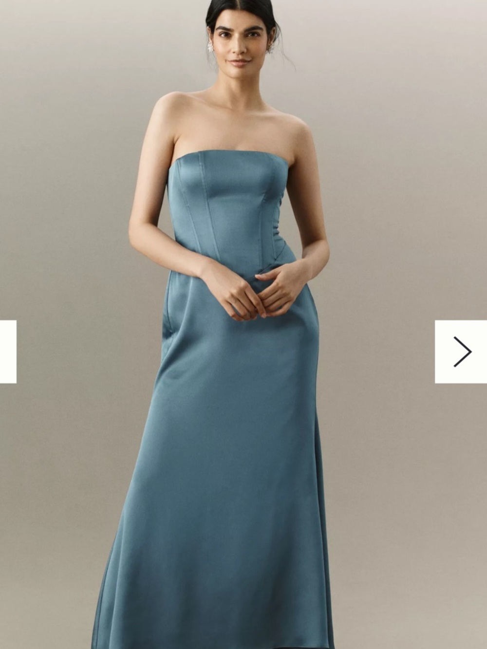 MARE MARE Anthropologie Satin Corset Dress